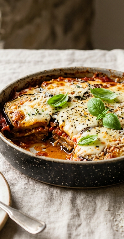 Mediterranean Eggplant Parmesan