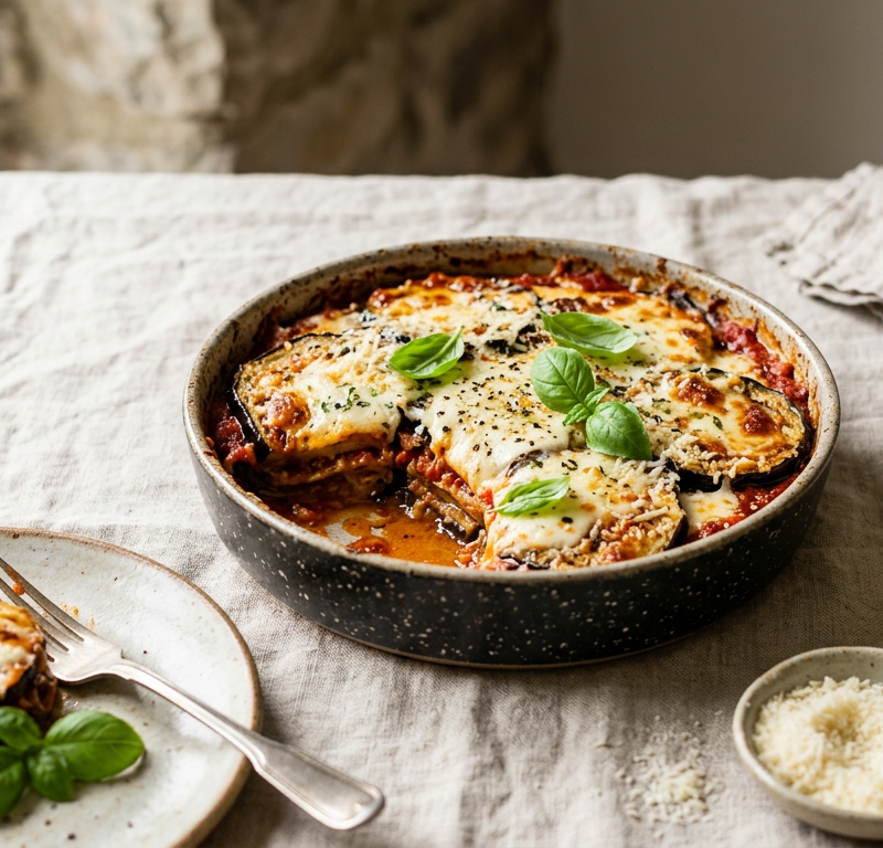 Mediterranean Eggplant Parmesan