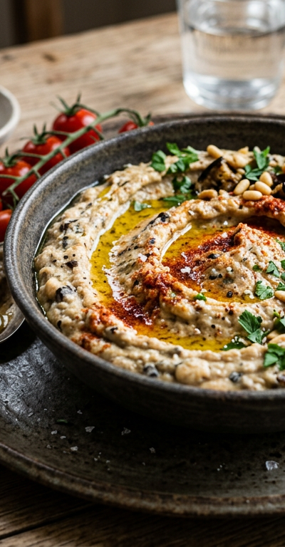 Smoky Eggplant and White Bean Dip