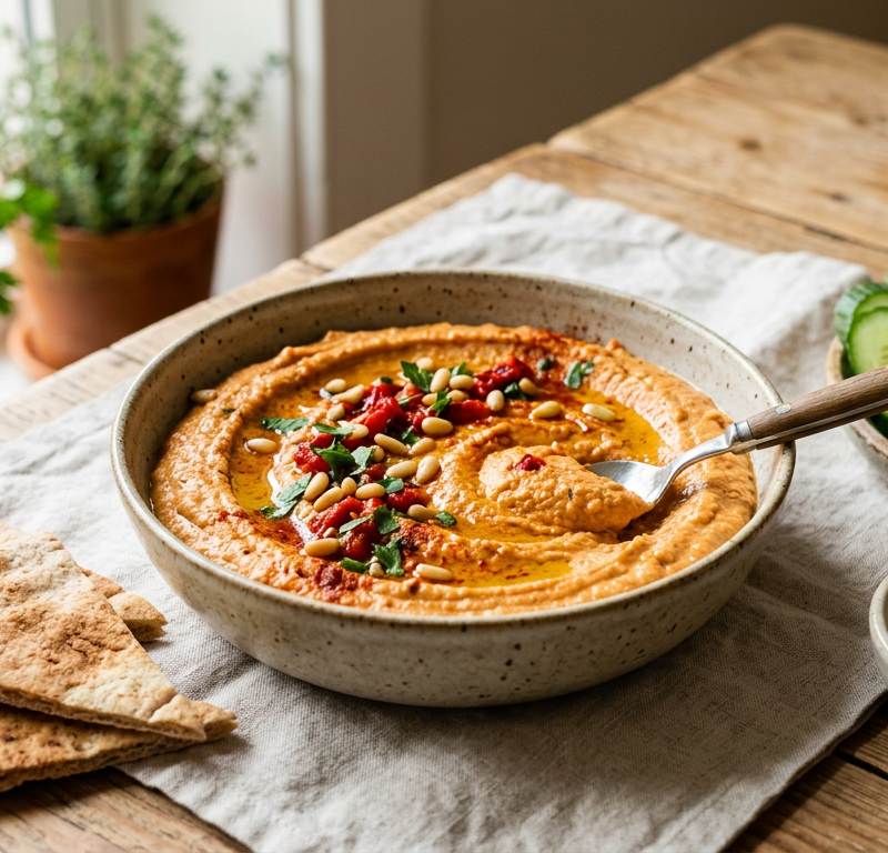 Roasted Red Pepper Hummus